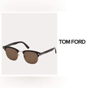 Tom Ford Black Brown Gold Vintage Sunglasses Henry Clubhouse River)
